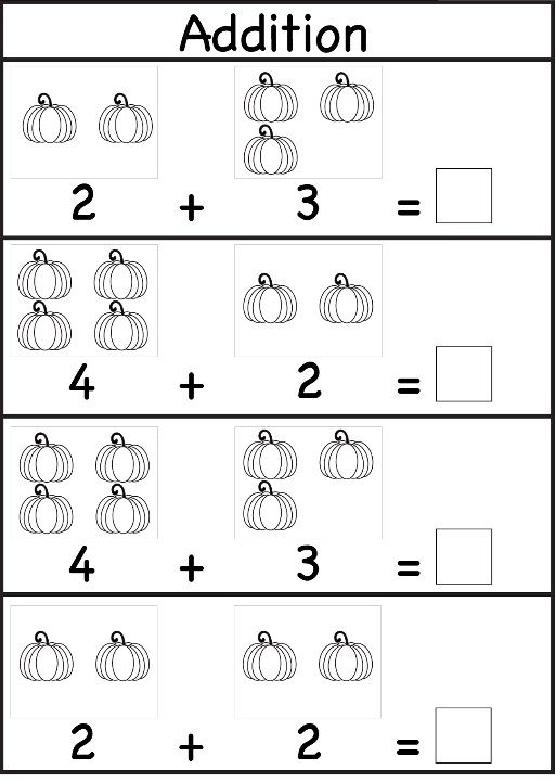 Addition Worksheet For Preschool And Kindergarten Kindergarten Math Worksheets Addition