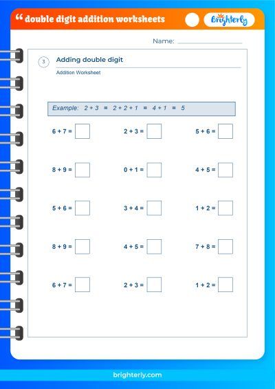 2 Digit Addition Worksheets for Kids Practice Made Easy