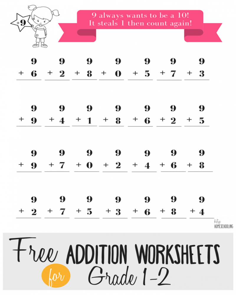 20 Fun Addition Worksheets for 1st Graders