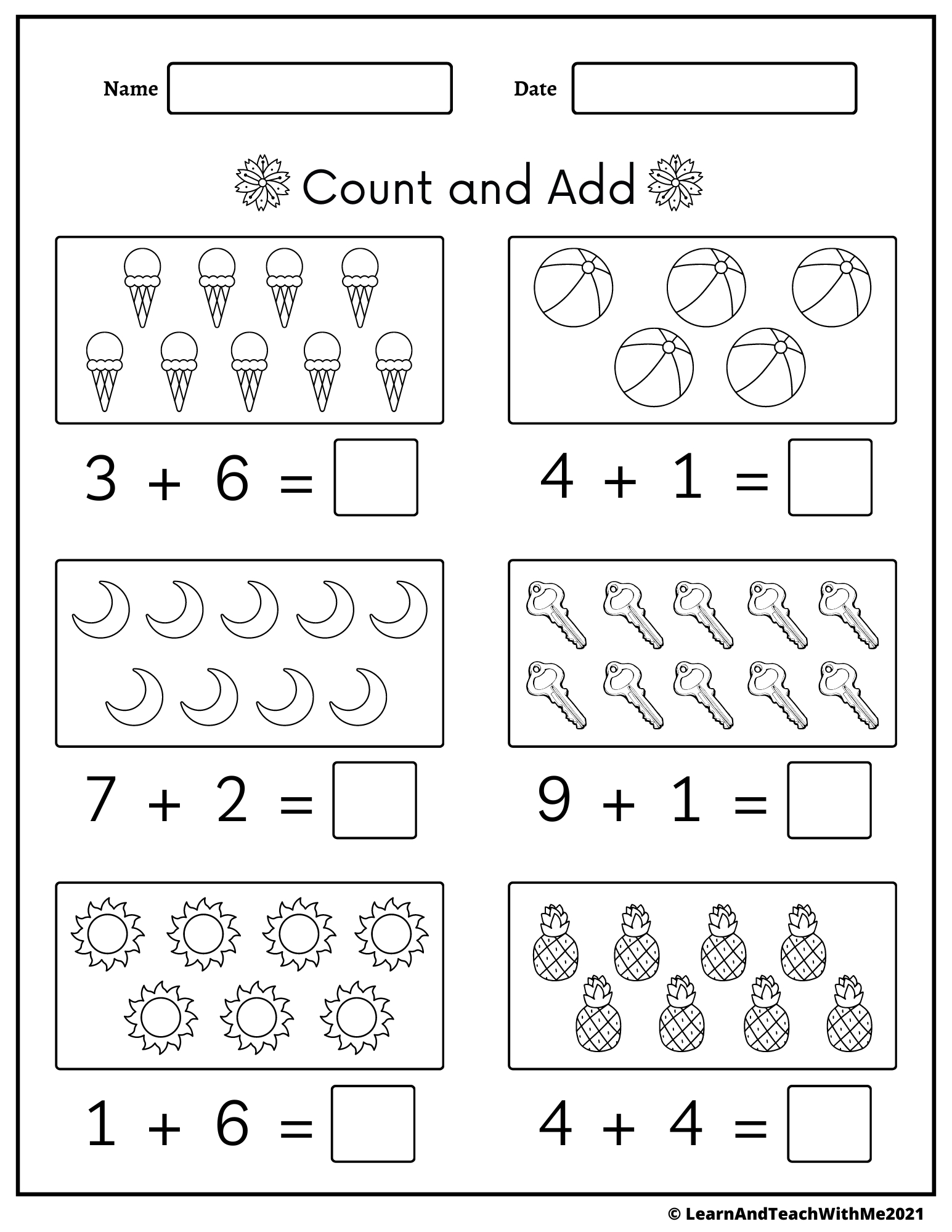 7 Fun Addition Worksheets for Grade 1 Kids