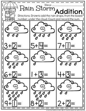 5 Fun Addition Worksheets for Kindergarten