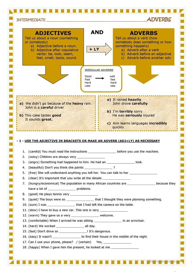 5 Adverb Worksheets with Answer Key for Easy Practice