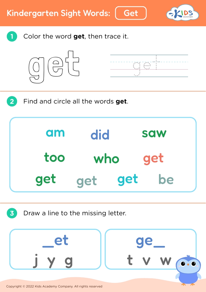 Sight Word And Worksheet Activities for Kids