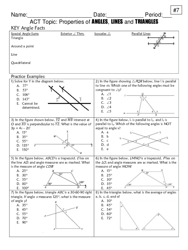 Angle Proofs Worksheet Complete With Ease Airslate Signnow