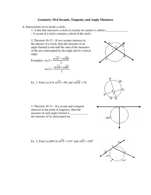 4 Ways to Solve Angles Formed by Secants and Tangents