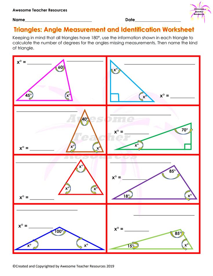 Triangles Made Easy: Mastering Angles of Triangles Worksheet