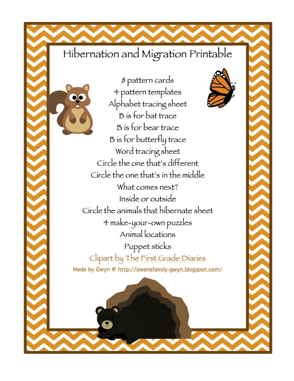 Animal Hibernation Worksheets for Kids and Educators