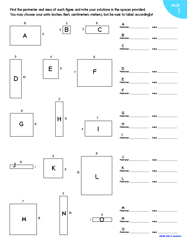 Area And Perimeter Worksheets Grade 6 Safetylopi