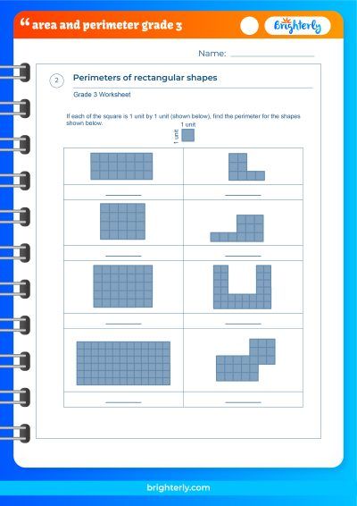 Area and Perimeter Worksheets for Easy Math Practice