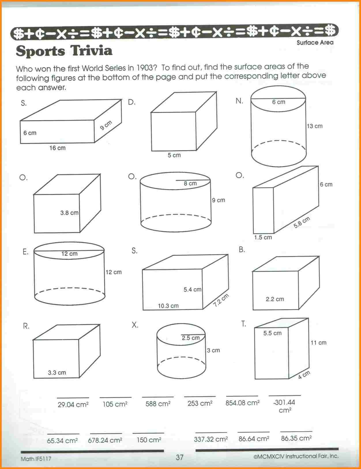 5 Fun Area Worksheets for Grade 3