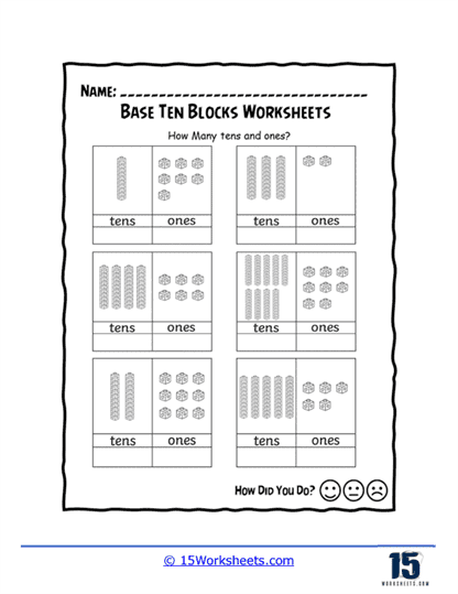 Mastering Math with Base Ten Blocks Worksheet Activities