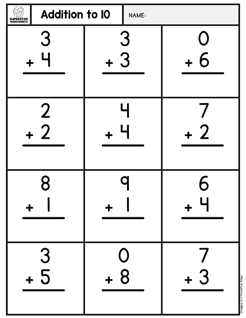 Free Basic Addition Worksheets for Kids