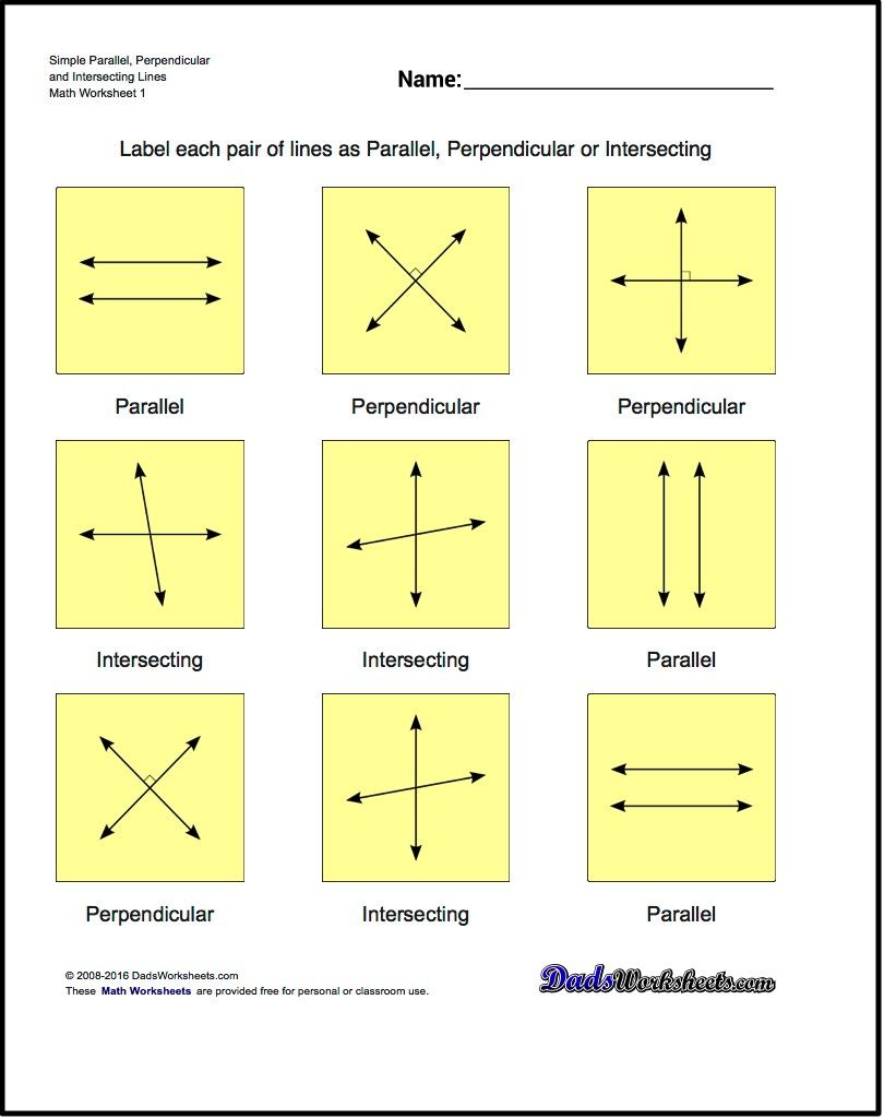 Basic Geometry Worksheets