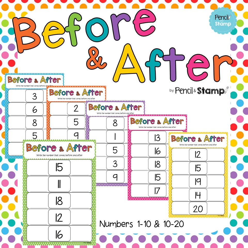 5 Ways to Practice Before and After Numbers