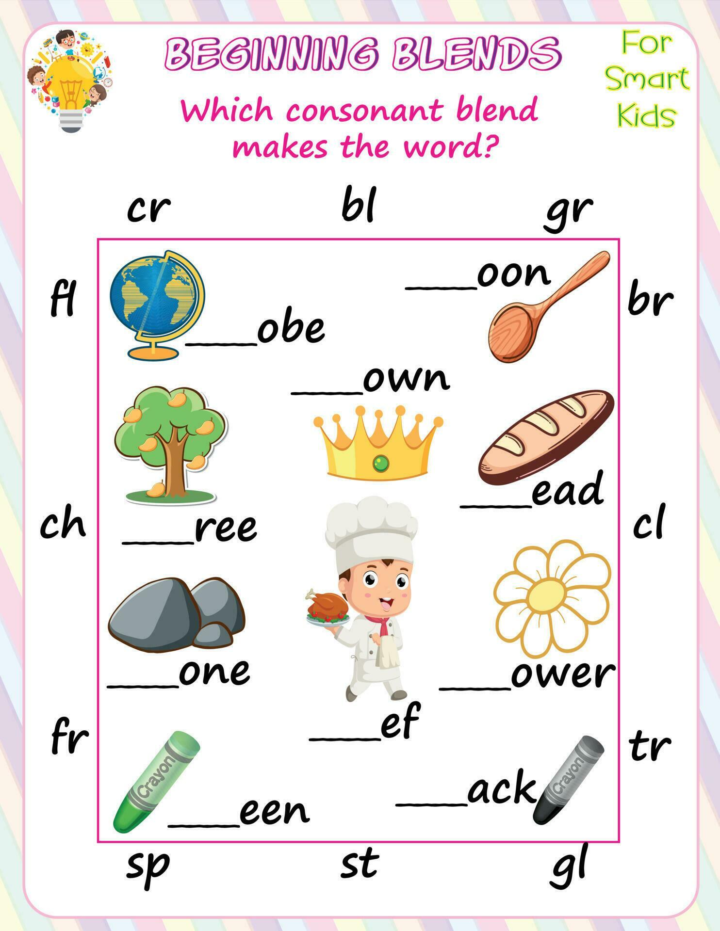 Beginning Blends Worksheets Pdf