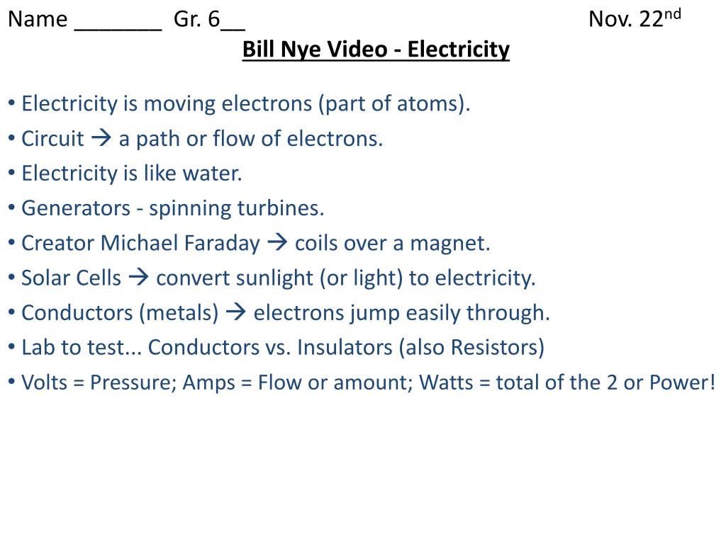 7 Ways to Master Bill Nye Energy Worksheet Answers