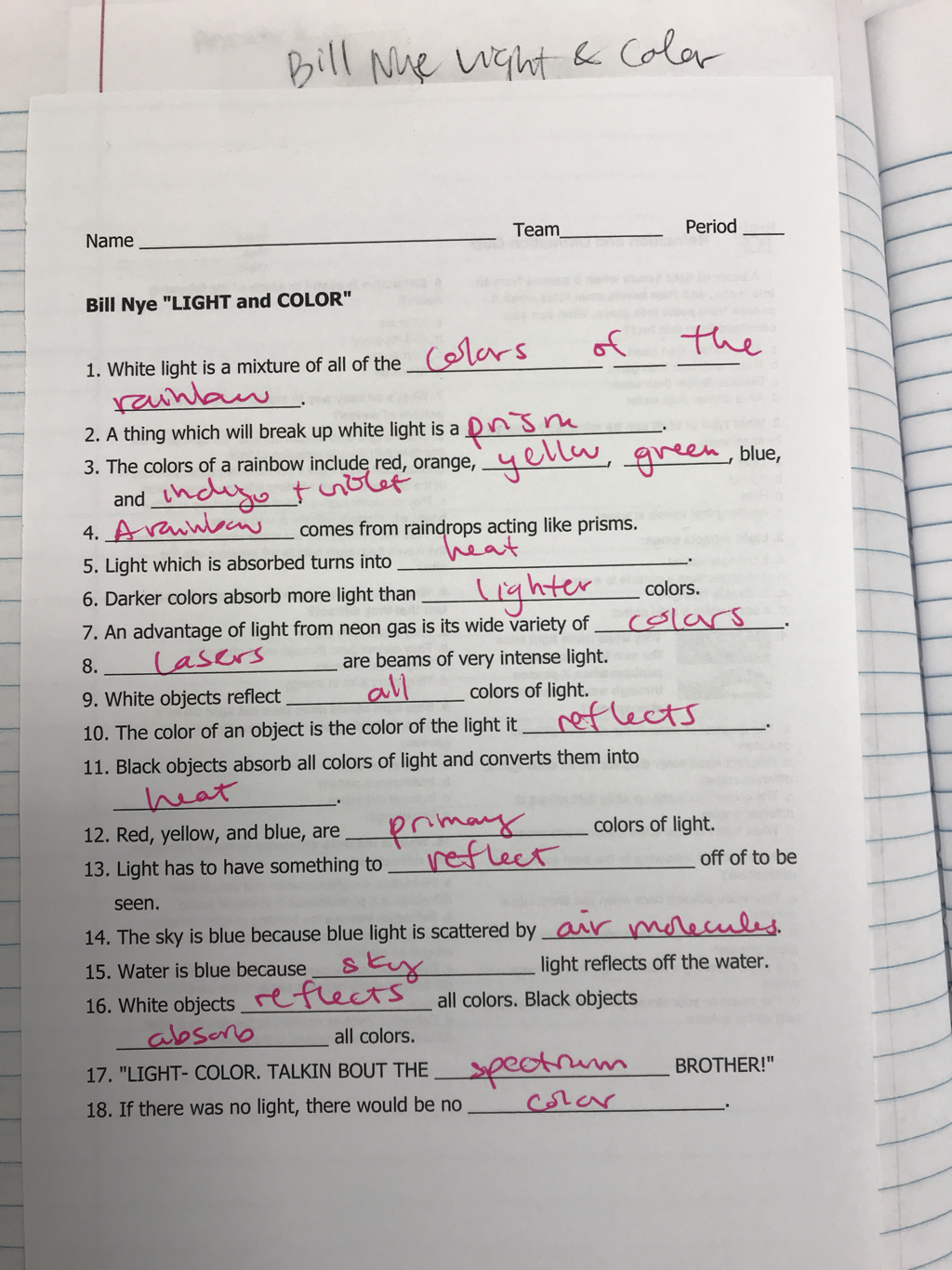 5 Ways to Master Bill Nye Seasons Worksheet Answers