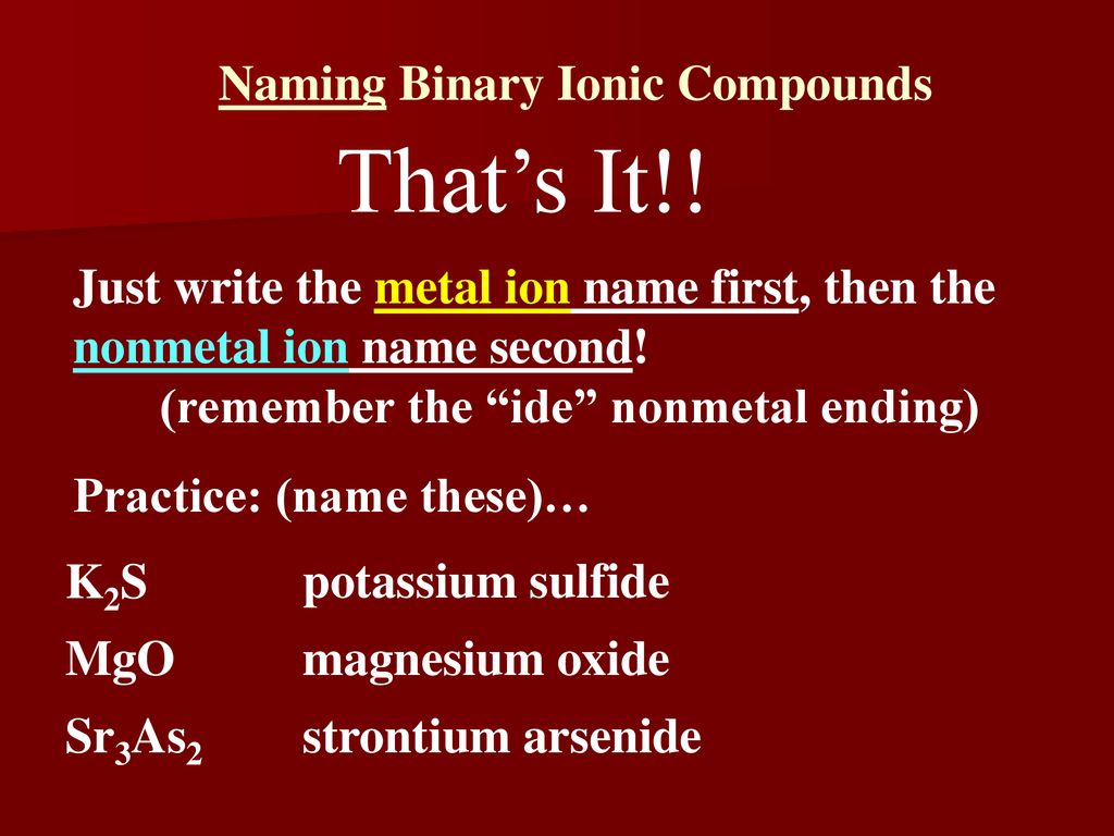 6 Ways to Master Binary Ionic Compounds