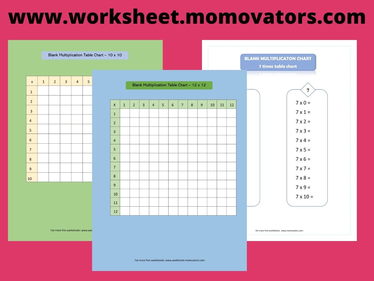 Blank Multiplication Worksheets Free Printable Worksheets Pdf