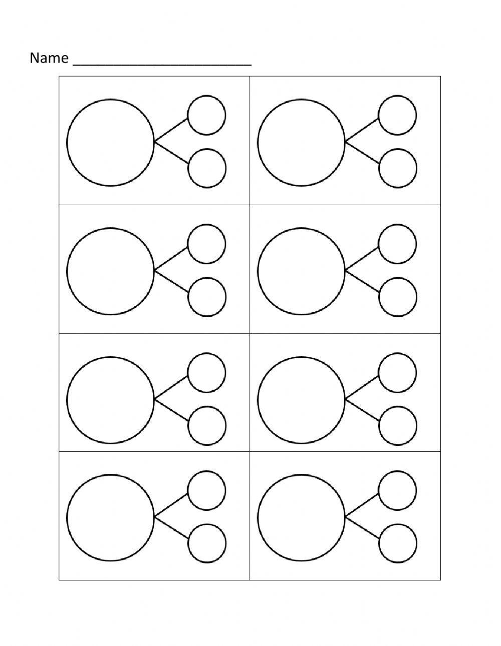 Blank Number Bonds Worksheets for Effective Math Practice