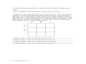 Blood Type Worksheet Explained Simply