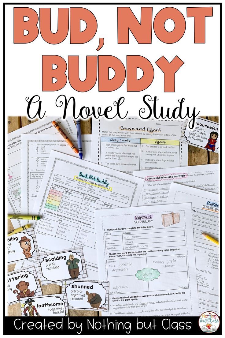 Bud Not Buddy Worksheets for Kids