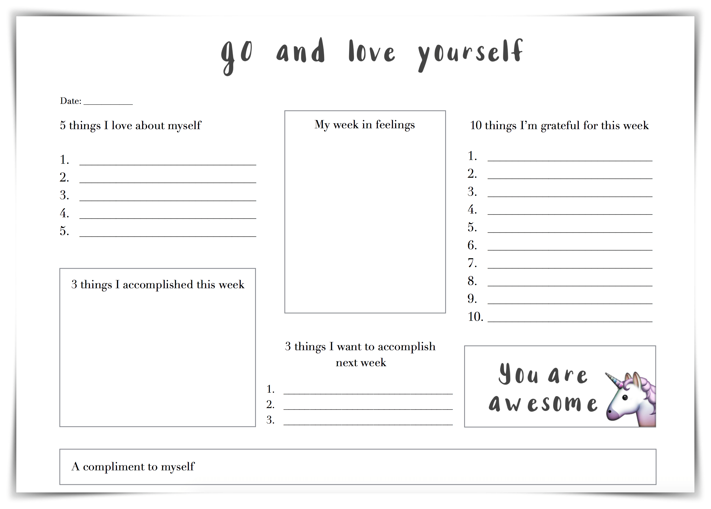 Building Self Esteem Worksheets