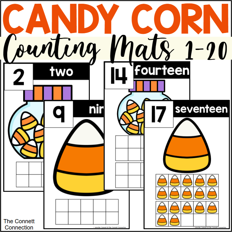 Candy Corn Counting Worksheet for Kids