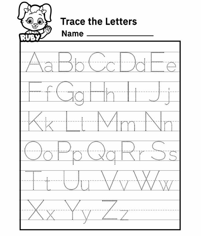 Free Capital Letters Worksheet for Kids and Adults