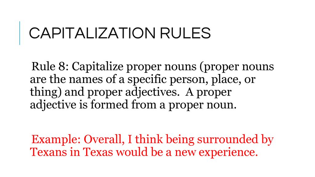 10 Capitalization Rules for 4th Grade Mastery