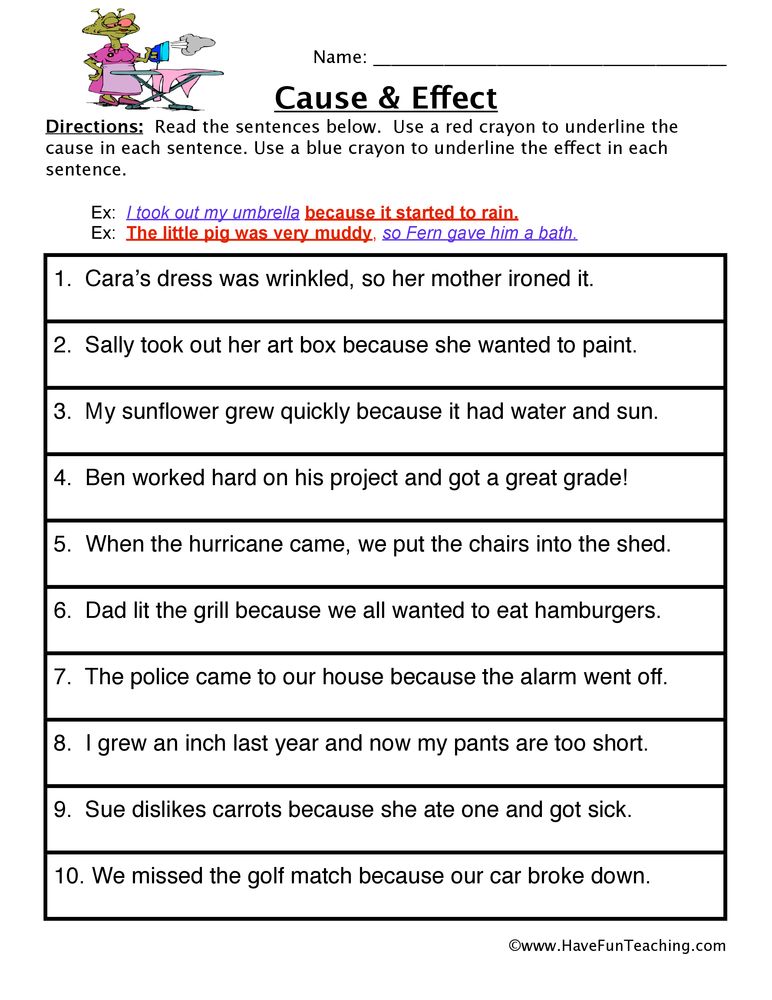 7 Cause and Effect Exercises for 5th Grade Students