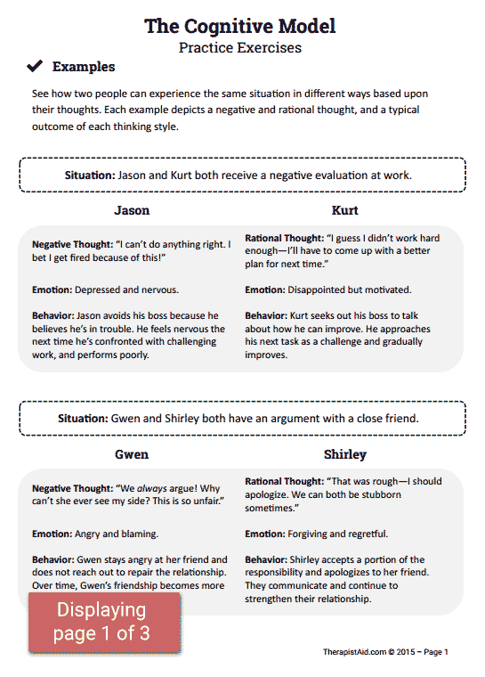 7 CBT Worksheets for Weight Loss Success