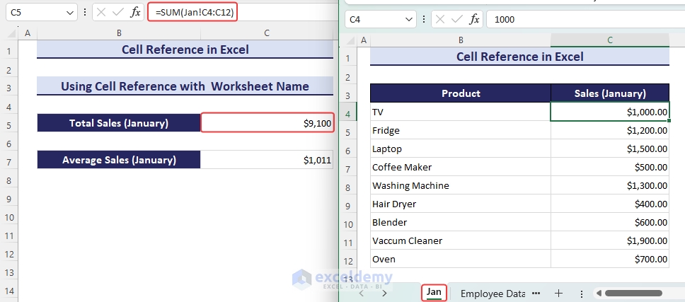 5 Ways to Use Cell A1 from Alpha Worksheet