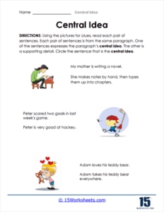 Central Ideas Worksheets 15 Worksheets Com