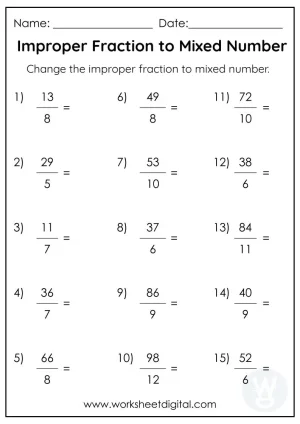 5 Easy Ways to Convert Mixed Numbers