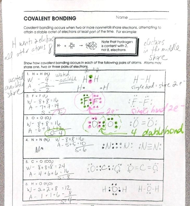 6 Ways to Master Chemical Bonding Worksheets Easily