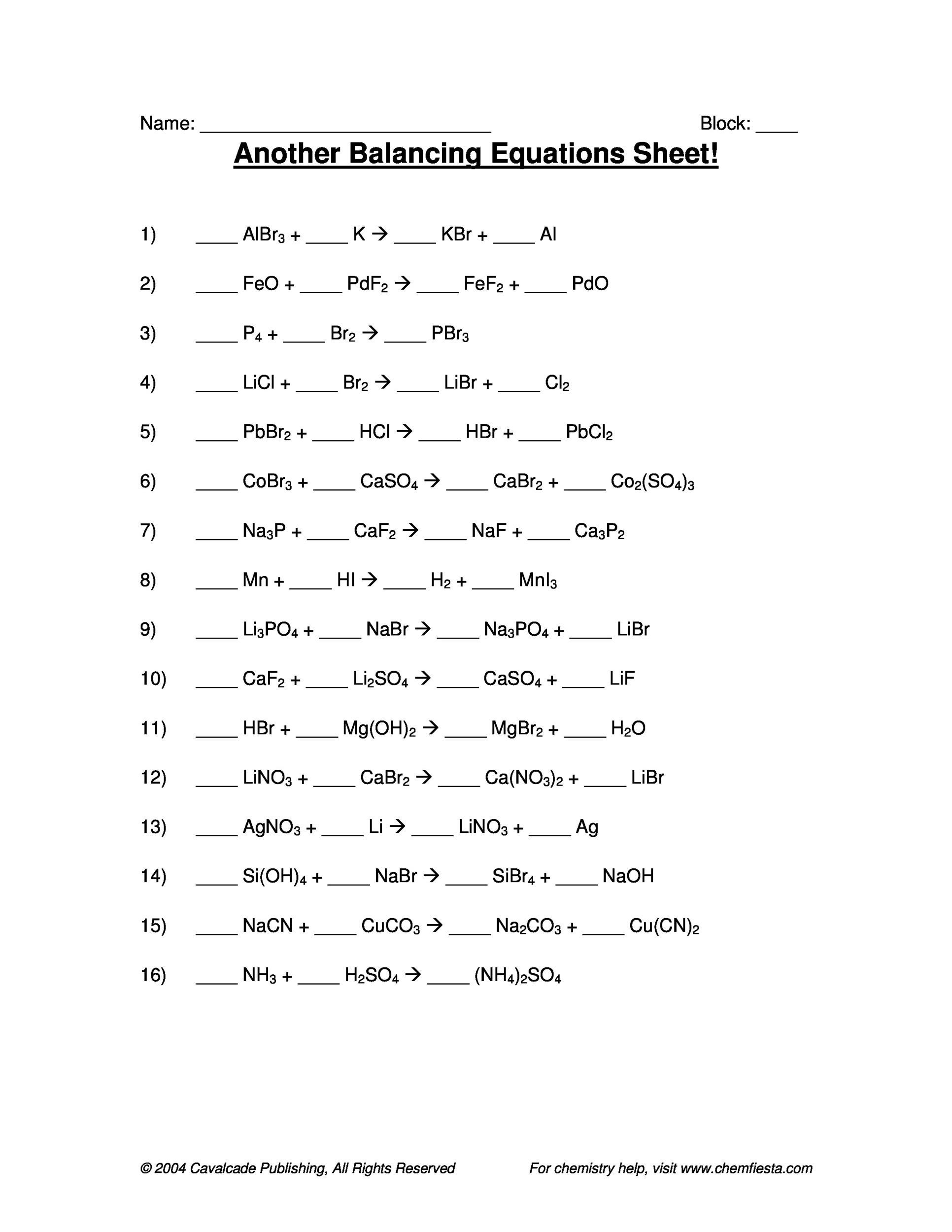 5 Steps to Master Chemical Equation Balancing