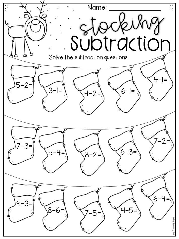 10 Christmas Math Worksheets for Kids