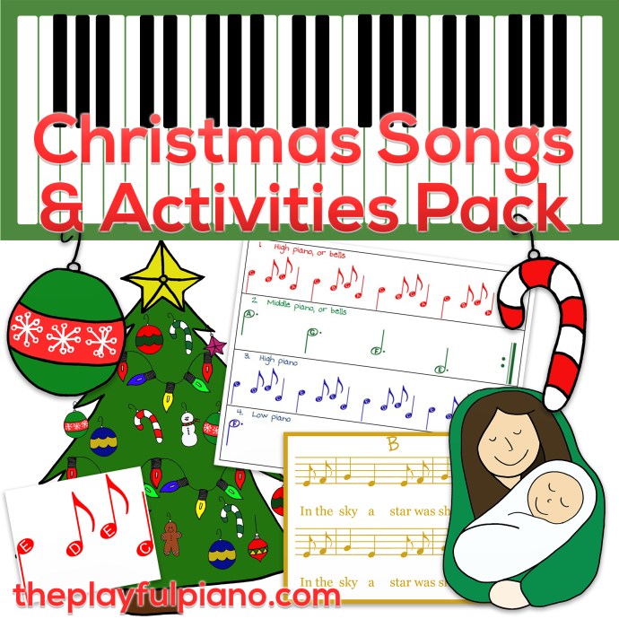 Christmas Songs Activities Pack