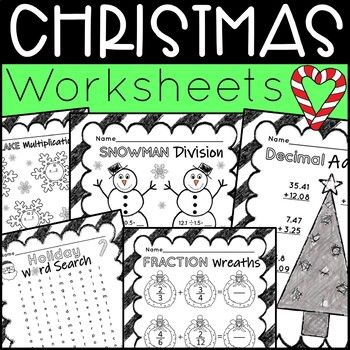 Christmas Worksheets for 5th Graders Fun Learning Activities