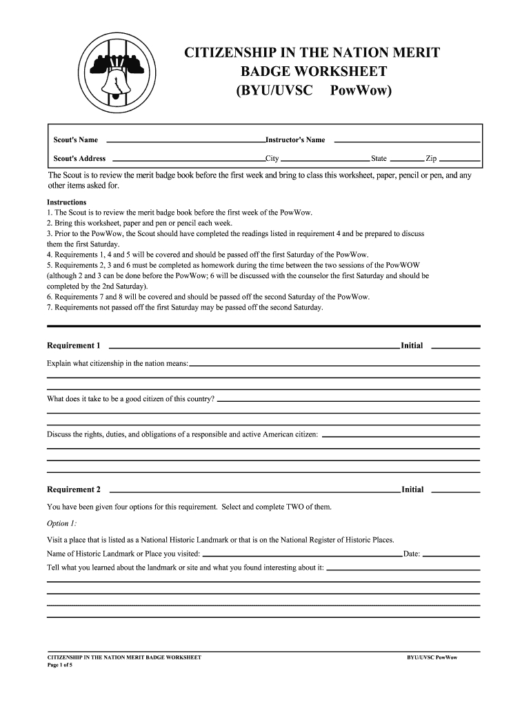 Citizenship In The Community Worksheet