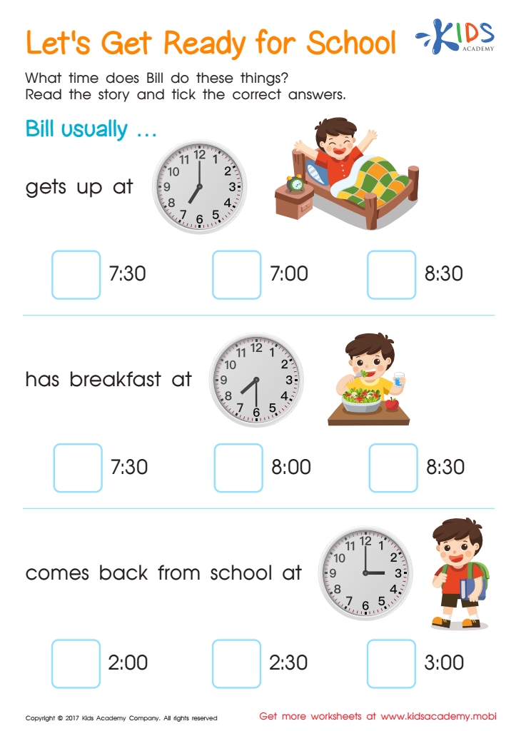 7 Fun Clock Worksheets for Kindergarten