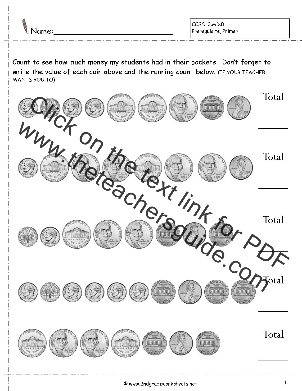 Fun Coin Counting Worksheets for Kindergarten Kids