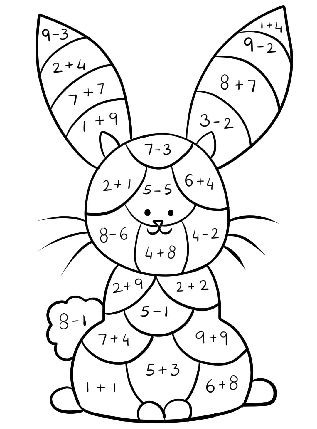 5 Ways to Color With Math Worksheet