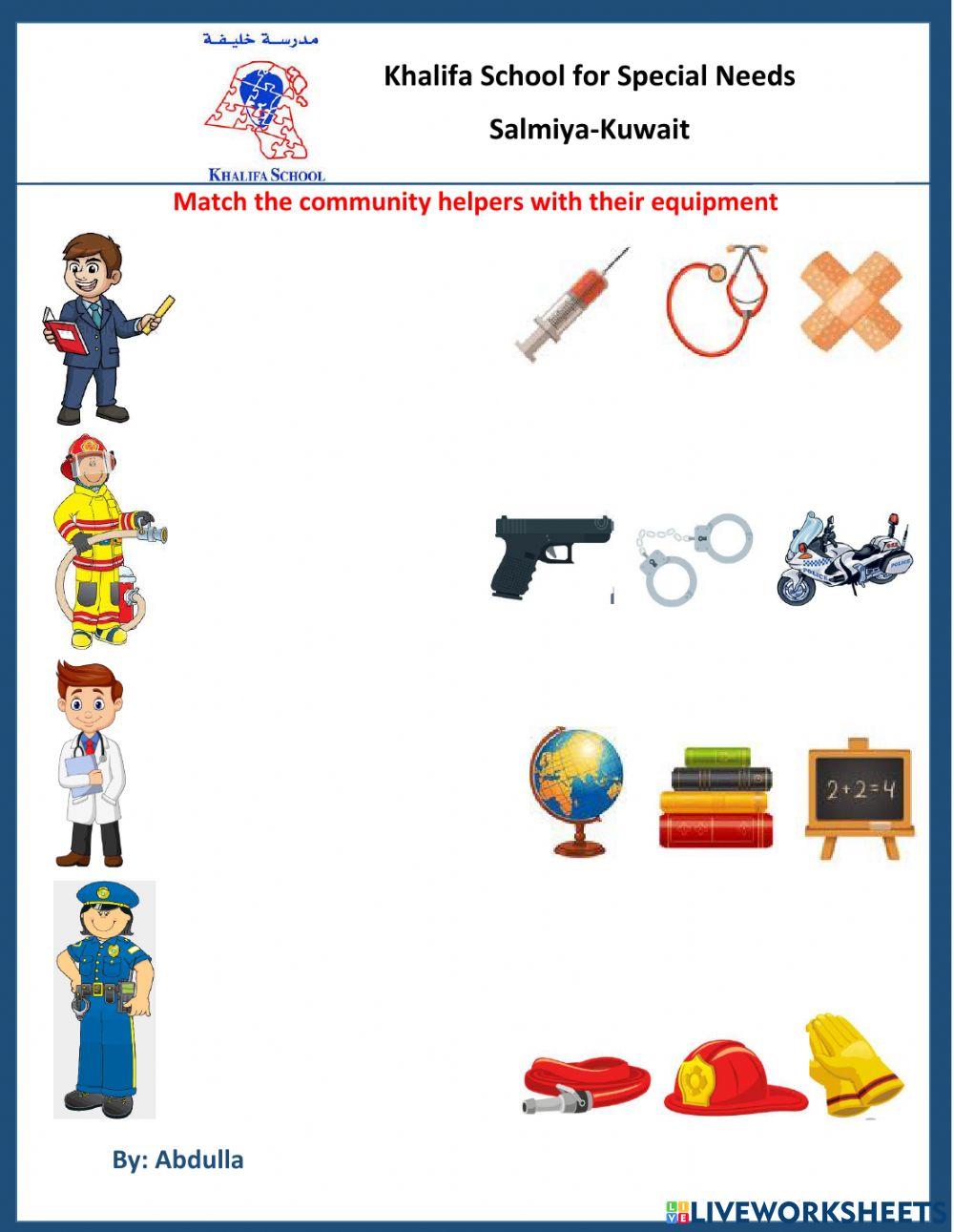 6 Ways to Match Community Helpers