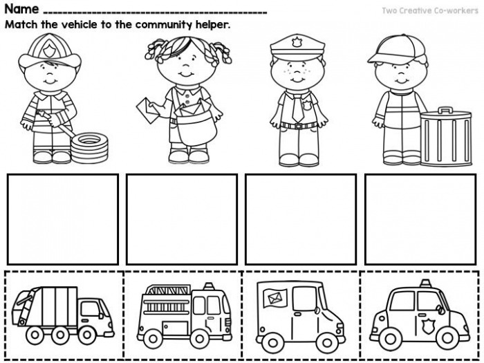 Community Helpers Printable Worksheets Printable Templates