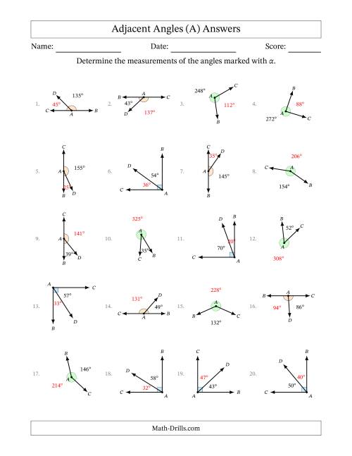 Complementary Supplementary And Explementary Angle Relationships