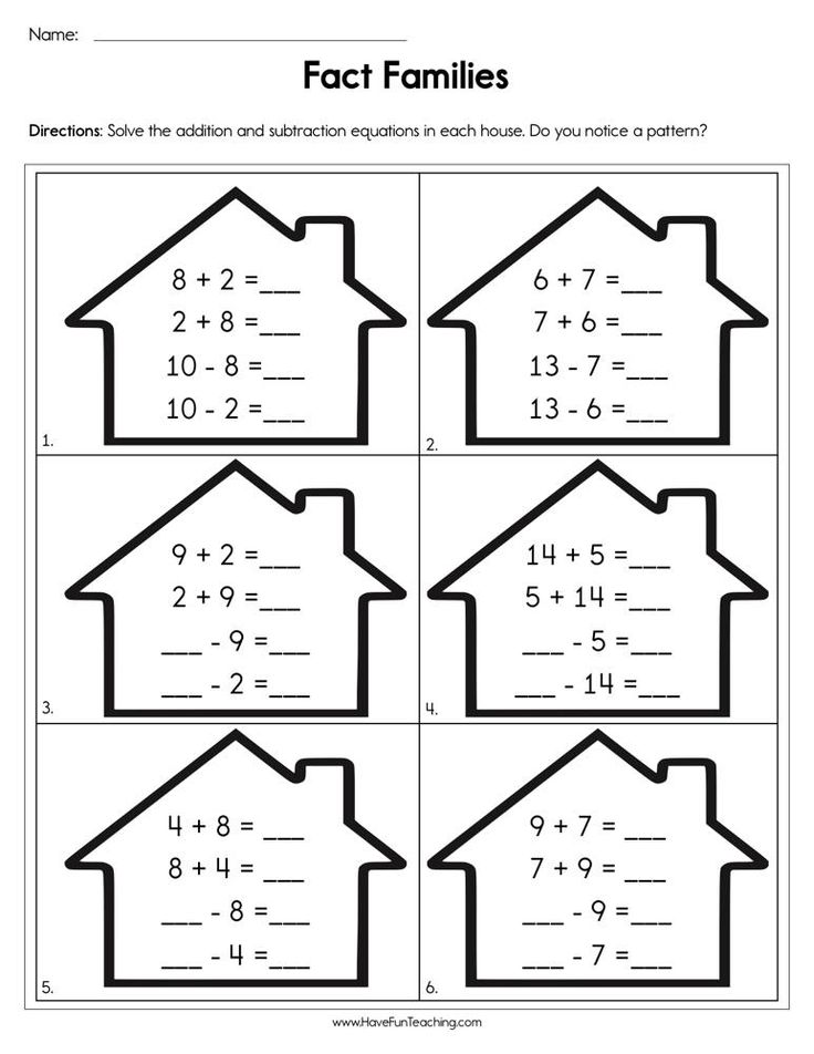 Completing Fact Families Worksheet Have Fun Teaching Fact Family Worksheet Family Worksheet