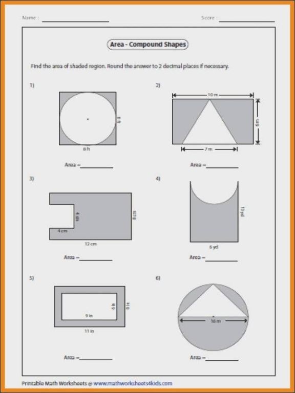 5 Ways to Master Composite Figures Worksheets