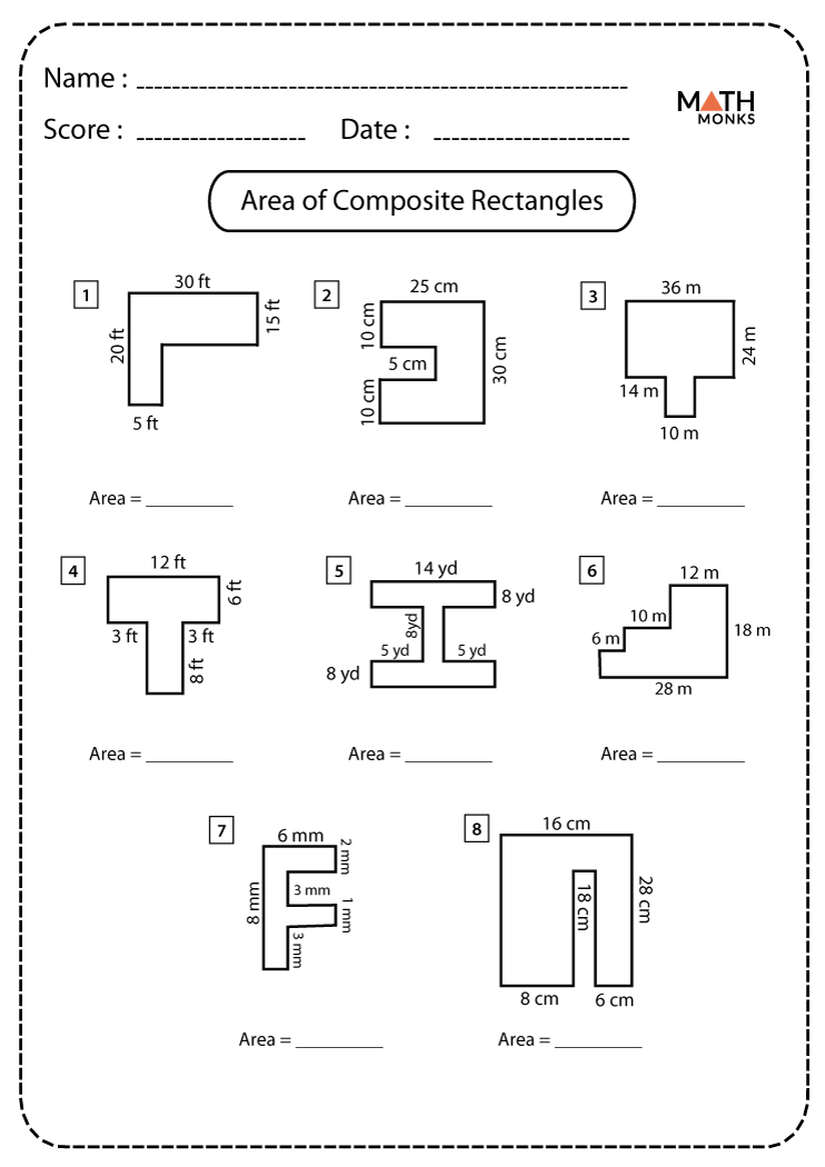 6 Ways to Master Composite Figures Worksheets